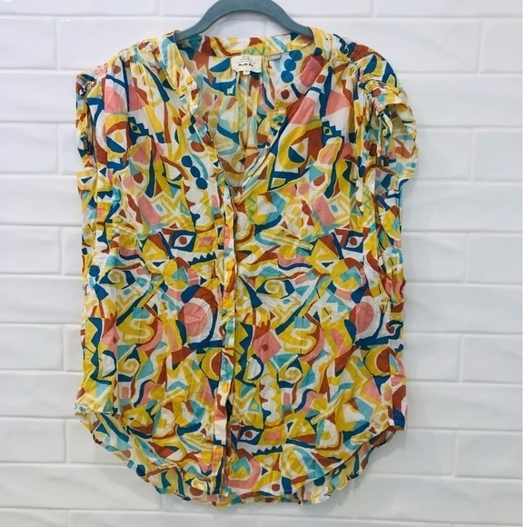 𝅺ANTHROPOLOGIE (Danielle Kroll) Brooklynite Top - Picture 6 of 9